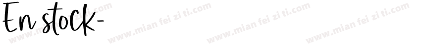 En stock字体转换